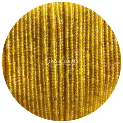 Unterschiedliche Arten von Chalcedonien Edelsteinen Perlen Naturkristall Facetten Abacus Form Kleine lose Perlenstränge für Armbänder