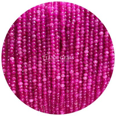 Unterschiedliche Arten von Chalcedonien Edelsteinen Perlen Naturkristall Facetten Abacus Form Kleine lose Perlenstränge für Armbänder
