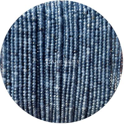 Weiß-Schwarz Chalzedon-Edelsteine Perle Naturkristall gefasste Abacusform Kleine lose Perlenstränge für Armbänder