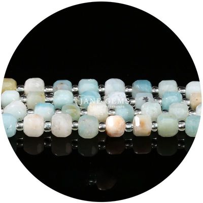 Großhandel Natürlicher Edelstein Loose Beads Fluorit Kristallstein Loose Beads Mondstein Loose Bead Spacers für Diy Schmuck