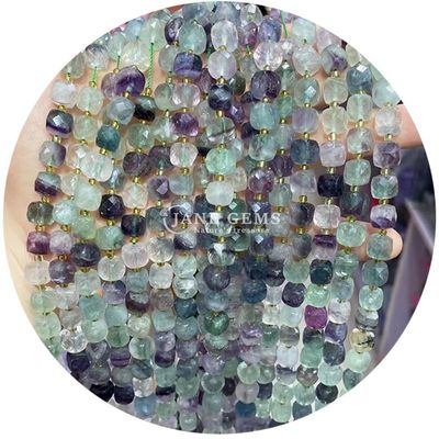 Großhandel Natürlicher Edelstein Loose Beads Fluorit Kristallstein Loose Beads Mondstein Loose Bead Spacers für Diy Schmuck
