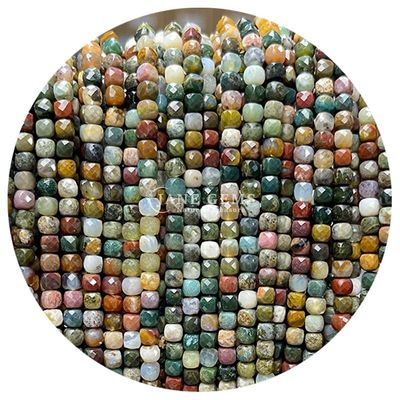 Großhandel Natürlicher Edelstein Loose Beads Fluorit Kristallstein Loose Beads Mondstein Loose Bead Spacers für Diy Schmuck