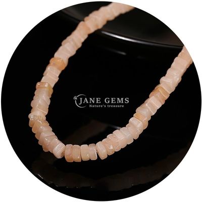 Großhandel Natürliche Jade Loose Beads Echte Weiß Opal Loose Beads Quadratische Scheitern Form Loose Beads Abstandsmessgeräte für DIY Schmuck