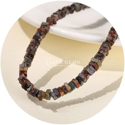 Großhandel Natürliche Jade Loose Beads Echte Weiß Opal Loose Beads Quadratische Scheitern Form Loose Beads Abstandsmessgeräte für DIY Schmuck