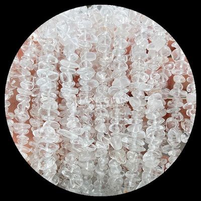 Klares Quarz Amethyst Edelsteine Perle Naturkristall Unregelmäßige Form Splitter Kies Stein Locker Perlenstränge für Armbänder