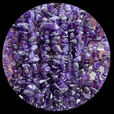 Klares Quarz Amethyst Edelsteine Perle Naturkristall Unregelmäßige Form Splitter Kies Stein Locker Perlenstränge für Armbänder