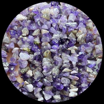 Klares Quarz Amethyst Edelsteine Perle Naturkristall Unregelmäßige Form Splitter Kies Stein Locker Perlenstränge für Armbänder