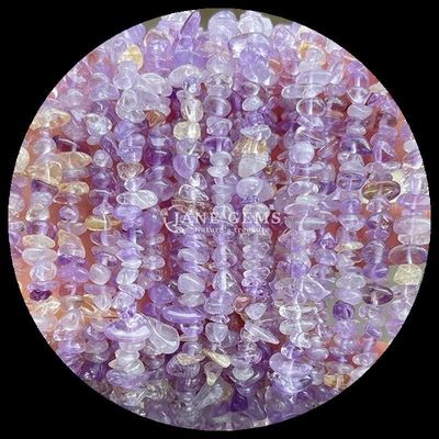 Citrine Schwarz Rutilierte Edelsteine Perle Naturkristall Unregelmäßige Form Splitter Kies Stein Locker Perlenstränge Für Armbänder
