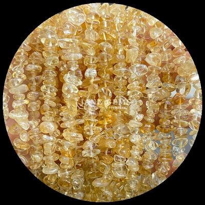 Citrine Schwarz Rutilierte Edelsteine Perle Naturkristall Unregelmäßige Form Splitter Kies Stein Locker Perlenstränge Für Armbänder
