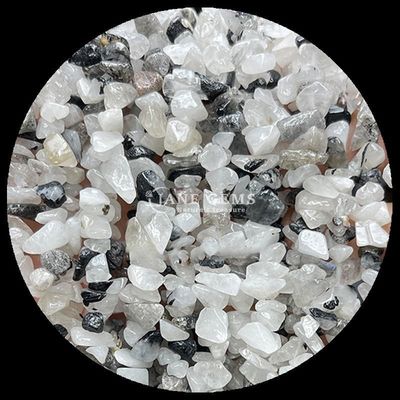 Citrine Schwarz Rutilierte Edelsteine Perle Naturkristall Unregelmäßige Form Splitter Kies Stein Locker Perlenstränge Für Armbänder