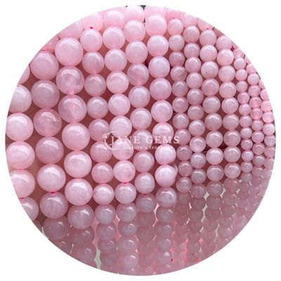 Großhandel Naturstein Jaspis Rundlocker Perlen 8mm Labradorit Locker Perlen Rose Quarz Rund Perlen Abstand für Schmuck