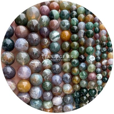 Großhandel Naturstein Jaspis Rundlocker Perlen 8mm Labradorit Locker Perlen Rose Quarz Rund Perlen Abstand für Schmuck