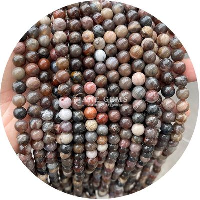 Großhandel Naturstein Jaspis Rundlocker Perlen 8mm Labradorit Locker Perlen Rose Quarz Rund Perlen Abstand für Schmuck