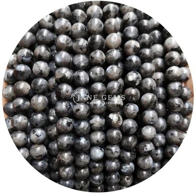 Großhandel Naturstein Jaspis Rundlocker Perlen 8mm Labradorit Locker Perlen Rose Quarz Rund Perlen Abstand für Schmuck