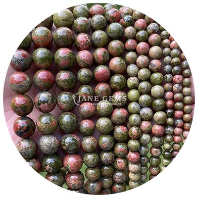 Großhandel Naturstein Jaspis Rundlocker Perlen 8mm Labradorit Locker Perlen Rose Quarz Rund Perlen Abstand für Schmuck