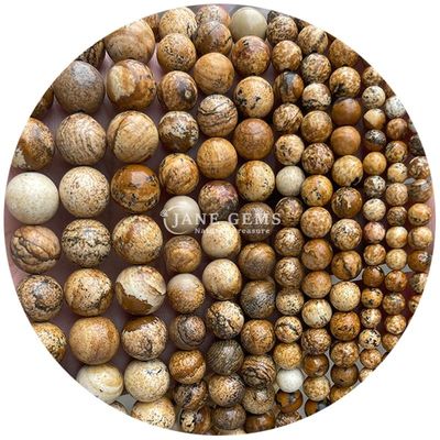 Großhandel Naturstein Jaspis Rundlocker Perlen 8mm Labradorit Locker Perlen Rose Quarz Rund Perlen Abstand für Schmuck