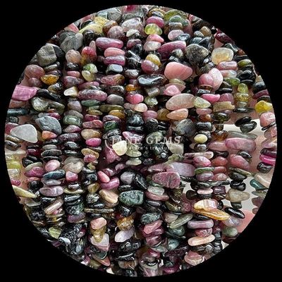 Turmalin Granat Edelsteine Perle Naturkristall Unregelmäßige Form Splitter Kies Stein Locker Perlenstränge für Armbänder