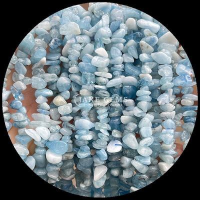 Aquamarin Fluorit Edelsteine Perle Naturkristall Unregelmäßige Form Splitter Kies Stein Locker Perlenstränge für Armbänder