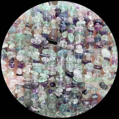 Aquamarin Fluorit Edelsteine Perle Naturkristall Unregelmäßige Form Splitter Kies Stein Locker Perlenstränge für Armbänder