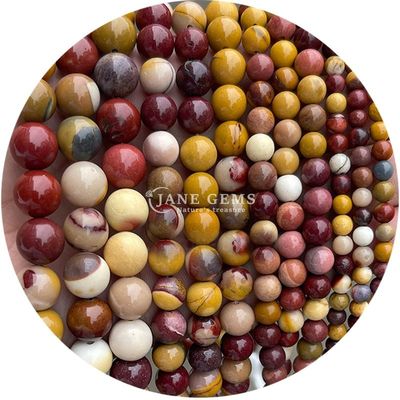 Großhandel Natürlicher Edelstein Runde Locker Perlen 8mm Hematit Locker Perlen Lava Stein Runde Achat Perlen Abstandsmessgeräte für Schmuck M