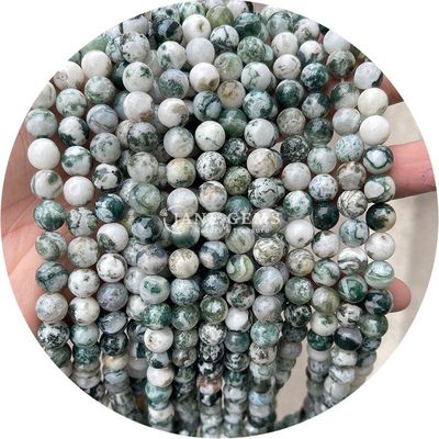 Großhandel Natürlicher Edelstein Runde Locker Perlen 8mm Hematit Locker Perlen Lava Stein Runde Achat Perlen Abstandsmessgeräte für Schmuck M