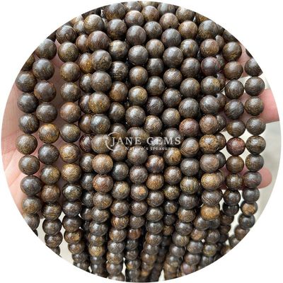 Großhandel Natürlicher Edelstein Runde Locker Perlen 8mm Hematit Locker Perlen Lava Stein Runde Achat Perlen Abstandsmessgeräte für Schmuck M