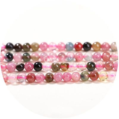 Großhandel NATURALEN Edelsteinen RUNDE LOSE PERLEN 8MM MULTICOLOR tourmaline LOOSE PERLEN RUNDE AGATEN PERLEN SPACERS für Schmuck