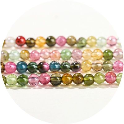 Großhandel NATURALEN Edelsteinen RUNDE LOSE PERLEN 8MM MULTICOLOR tourmaline LOOSE PERLEN RUNDE AGATEN PERLEN SPACERS für Schmuck