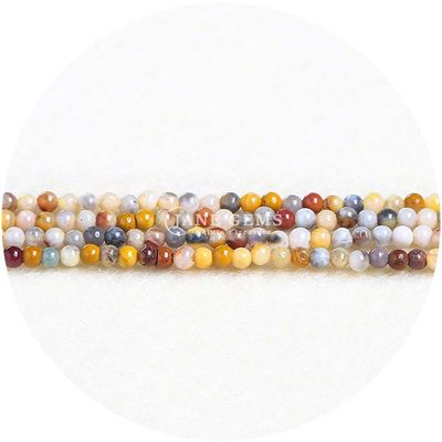 Großhandel Natürliche Edelsteine Loose Beads 8mm Rhodolite Loose Beads Runde Vielfarbige Tourmalin-Perlen Abstandshalter für Schmuck