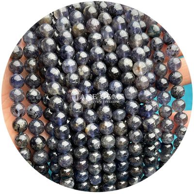 Großhandel Natürliche 2A Tourmalin Runde Locker Perlen Mondstein Locker Stein Perlen Regenbogen Fluorit Perlen Abstandsmessgeräte für Schmuck