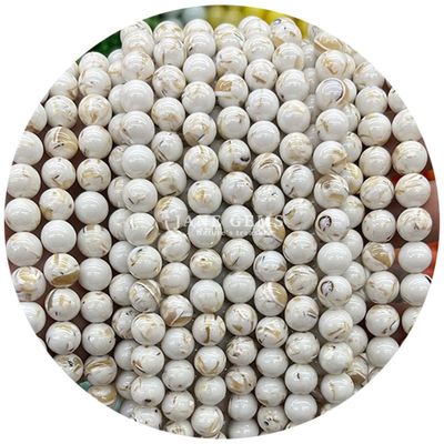 Großhandel Natürliche Edelsteine Runde Lockerperlen 8mm Vielfarbige gestreifte Achat Lockerperlen Runde Perlen Abstandsmessgeräte für Schmuck