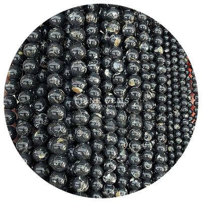 Großhandel Natürliche Edelsteine Runde Lockerperlen 8mm Vielfarbige gestreifte Achat Lockerperlen Runde Perlen Abstandsmessgeräte für Schmuck