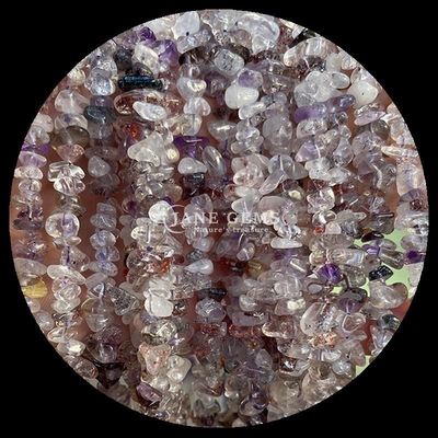 Rosa Turmalin Edelstein Perle Naturkristall Unregelmäßige Form Splitter Kies Stein Locker Perlenstränge für Armbänder
