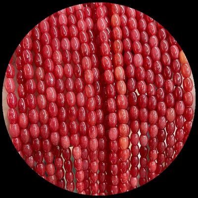 Indische Agate Grüner Punkt Zitrone Jade Edelstein Perle Natürliche Kristall Reis Form Stein Locker Perlen Stränge Für Armbänder