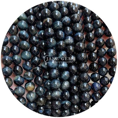 Großhandel Naturstein Runde Lockerperlen 8mm Tiger Auge Locker Perlen Rose Rot Tiger Auge Runde Perlen Abstand für Schmuck