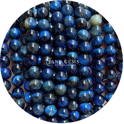 Großhandel Naturstein Runde Lockerperlen 8mm Tiger Auge Locker Perlen Rose Rot Tiger Auge Runde Perlen Abstand für Schmuck