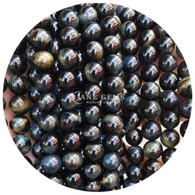Großhandel Naturstein Runde Lockerperlen 8mm Tiger Auge Locker Perlen Rose Rot Tiger Auge Runde Perlen Abstand für Schmuck
