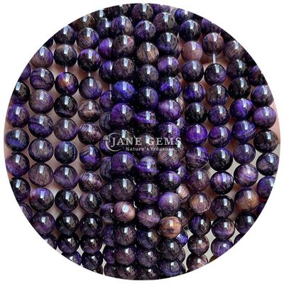 Großhandel Naturstein Runde Lockerperlen 8mm Tiger Auge Locker Perlen Rose Rot Tiger Auge Runde Perlen Abstand für Schmuck