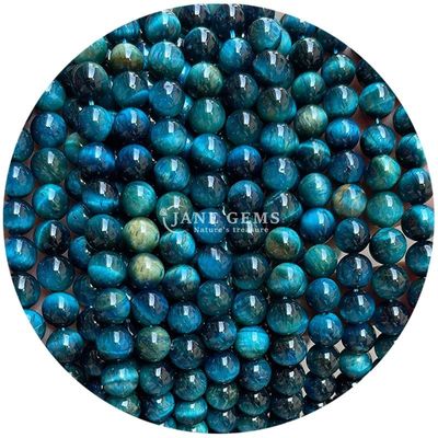 Großhandel Naturstein Runde Lockerperlen 8mm Tiger Auge Locker Perlen Rose Rot Tiger Auge Runde Perlen Abstand für Schmuck