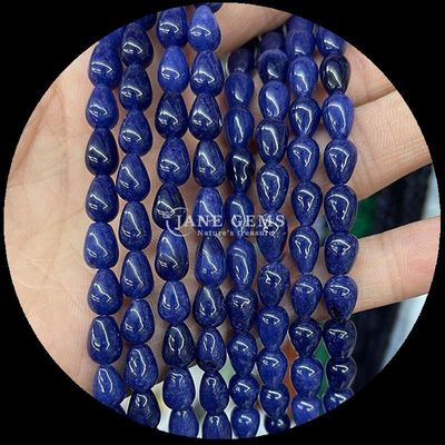 Lapis Lazuli Grün Aventurin Edelstein Perle Naturkristall Wasser Tropfenform Stein Locker Perlenstränge für Armbänder