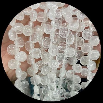 Malachit Klares Quarz Edelstein Perlen Naturkristall Wasser Tropfen Form Stein Locker Perlen Stränge für Armbänder