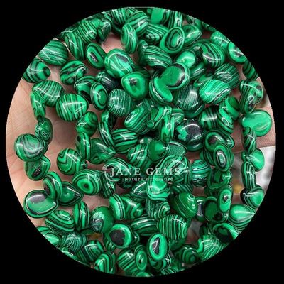 Malachit Klares Quarz Edelstein Perlen Naturkristall Wasser Tropfen Form Stein Locker Perlen Stränge für Armbänder