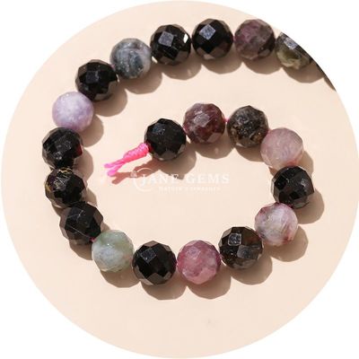 Großhandel Authentische Naturgemäste Loose Beads Faceted Crystal Loose Beads Rose Quarz Stein Beads für Handwerk