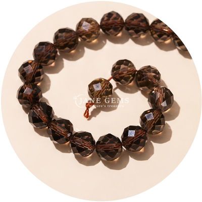 Großhandel Authentische Naturgemäste Loose Beads Faceted Crystal Loose Beads Rose Quarz Stein Beads für Handwerk
