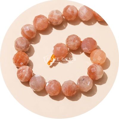 Großhandel Authentische Naturgemäste Loose Beads Faceted Crystal Loose Beads Rose Quarz Stein Beads für Handwerk