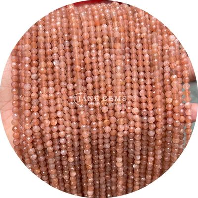 Großhandel Halbpreisgestein Faceted Beads Faceted Loose Stone Bead Accessoires Rose Quarz Bead Spacer für Schmuck