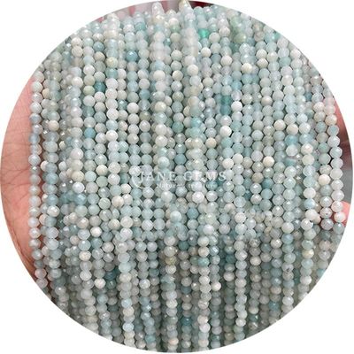 Großhandel Halbpreisgestein Faceted Beads Faceted Loose Stone Bead Accessoires Rose Quarz Bead Spacer für Schmuck