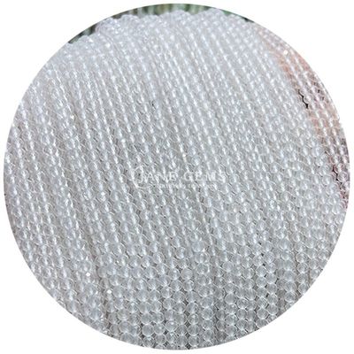 Großhandel Halbpreisgestein Faceted Beads Faceted Loose Stone Bead Accessoires Rose Quarz Bead Spacer für Schmuck