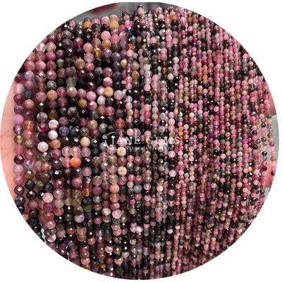 Großhandel Halbpreisgestein Facettenperlen Facettenlose Amethyst Perlen Zubehör Perlen Abstand für Schmuckwaren