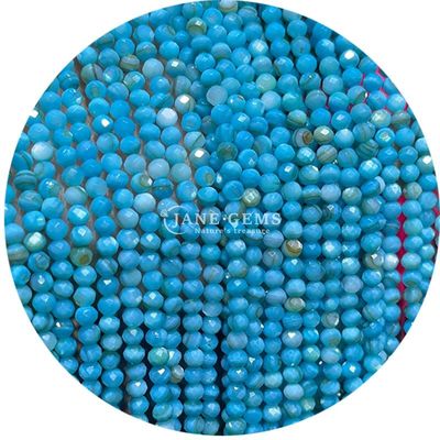 Großhandel Mehrfarbiger Quarz Halbpreisstein Edelstein Faceted Beads Zubehör Schal Perle Abstand für Schmuckherstellung